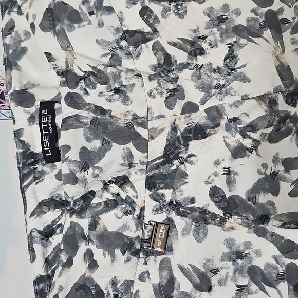 Lisette L MONTREAL Floral Print Capri Pant Size 6 - Picture 3 of 5